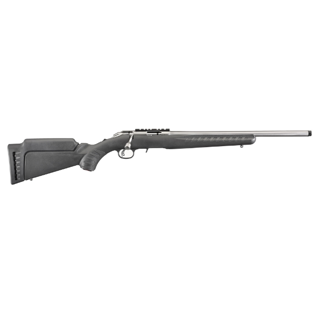 Picture of Ruger American Rimfire Standard - Bolt-Action Rifle - 17HMR - 18" Stainless Threaded Barrel - 1/2" x 28 Thread Pitch - Black Composite Stock - Scope Base - Flush Mounted Rotary Magazine - 9Rd 08353