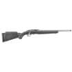 Picture of Ruger American Rimfire Standard - Bolt-Action Rifle - 22WMR - 18" Stainless Threaded Barrel - 1/2" x 28 Thread Pitch - Black Composite Stock - Scope Base - Flush Mounted Rotary Magazine - 9Rd - BLEM (Damaged Box) 08352