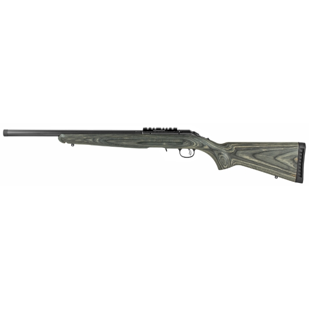 Picture of Ruger American Rimfire Target - Bolt Action - 22LR - 18" Threaded Barrel - 1:16 Right Hand Twist - Satin Finish - Black Laminate Stock - Scope Rail - Flush Mounted Rotary Magazine - 10 Rounds 08348