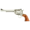 Picture of Ruger Blackhawk - Single Action - Revolver - 357 Magnum - 6.5" Barrel - Stainless Steel - Satin Finish - Silver - Hardwood Grips - Ramp Front and Adjustable Rear Sights - 6 Rounds 00319