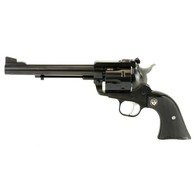 Picture of Ruger Blackhawk - Single Action - Revolver - 41 Remington Magnum - 6.5" Barrel - Alloy Steel - Blued Finish - Black Checkered Hard Rubber Grips - Ramp Front and Adjustable Rear Sights - 6 Rounds 00406