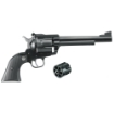 Picture of Ruger Blackhawk Convertible - Single Action - Revolver - 357 Magnum/9MM - 6.5" Barrel - Alloy Steel - Blued Finish - Black Checkered Hard Rubber Grips - Ramp Front and Adjustable Rear Sights - 6 Rounds - Includes 9MM Luger Cylinder 00318