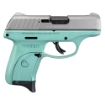 Picture of Ruger EC9s - TALO Edition - Striker Fired - Semi-automatic - Polymer Frame Pistol - Compact - 9MM - 3.1" Barrel - Cerakote Finish - Turquoise Frame - Satin Slide - Integral Fixed Sights - 7 Rounds - 1 Magazine 3286