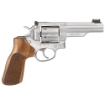 Picture of Ruger GP100 Match Champion - Double Action - Revolver - 10MM - 4.2" Barrel - Stainless Steel - Satin Finish - Silver - Hogue Stippled Hardwood Grips - Fiber Optic Front and Adjustable Rear Sights - 6 Rounds 01775