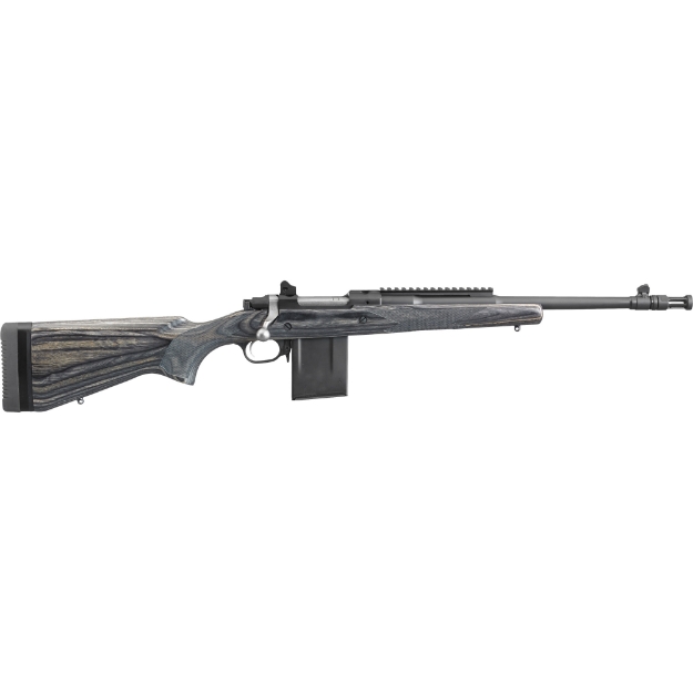 Picture of Ruger Gunsite Scout Rifle - Bolt-Action Rifle - 308 Win - 16.1" Barrel - Matte Black Finish - Alloy Steel - Black Laminate Stock - Adjustable Rear & Protected Blade Sight - 10Rd 06803