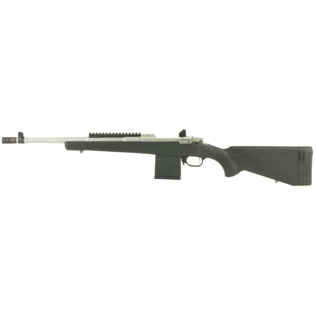 Picture of Ruger Gunsite Scout Rifle - Bolt-Action Rifle - 308 Win - 16.1" Barrel - Matte Stainless Finish - Stainless Steel - Black Composite Stock - Adjustable Rear & Protected Blade Sight - 10Rd 06829