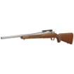 Picture of Ruger Hawkeye Hunter - Bolt Action Rifle - 308 Winchester - 20" Free Float Cold Hammer Forged Barrel - 5/8X24 Threads - Satin Stainless Finish - Walnut Stock - Right Hand - LC6 Trigger Installed - 4Rd - Weighs 7lbs 57107