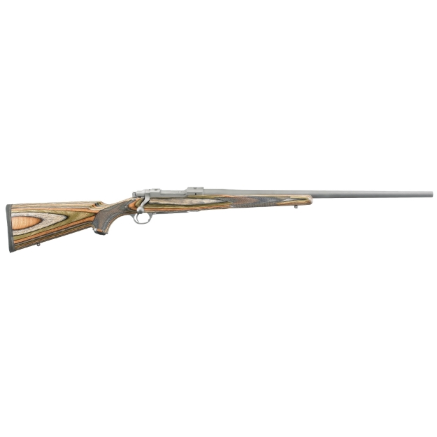 Picture of Ruger Hawkeye Predator - Bolt-Action Rifle - 22-250 Rem - 24" Barrel - Hawkeye Matte Stainless Finish - Stainless Steel - Green Mountain Stock - 4Rd - Includes Scope Rings 17121