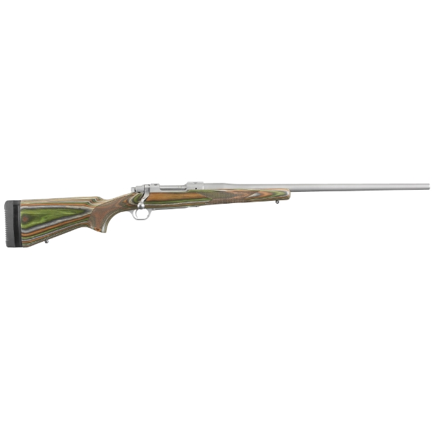 Picture of Ruger Hawkeye Predator - Bolt-Action Rifle - 6.5 Creedmoor - 24" Barrel - Hawkeye Matte Stainless Finish - Stainless Steel - Green Mountain Laminate Stock - Includes Three 1/2" Spacers for Expanding Length of Pull - 4Rd - Includes Scope Rings 47139