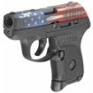 Picture of Ruger LCP - Double Action Only - Semi-automatic - Polymer Frame Pistol - Sub-Compact - 380 ACP - 2.75" Barrel - American Flag Cerakote Finish - Black - Integral Fixed Sights - 6 Rounds 13710