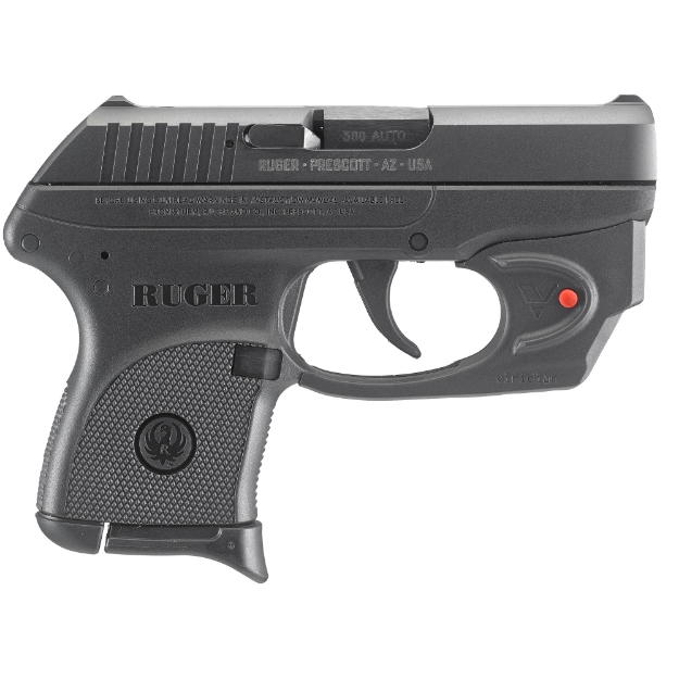 Picture of Ruger LCP - Double Action Only - Semi-automatic - Polymer Frame Pistol - Sub-Compact - 380 ACP - 2.75" Barrel - Blued Finish - Integral Fixed Sights - 6 Rounds - 1 Magazine - Viridian E-Series Laser 03752