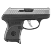 Picture of Ruger LCP - Double Action Only - Semi-automatic - Polymer Frame Pistol - Sub-Compact - 380 ACP - 2.75" Barrel - Matte Stainless Finish - Black and Silver - Integral Fixed Sights - 6 Rounds - 1 Magazine 03791