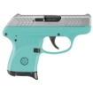 Picture of Ruger LCP - TALO Edition - Double Action Only - Semi-automatic - Polymer Frame Pistol - Sub-Compact - 380 ACP - 2.75" Barrel - Nickel Finish - Turquoise - Integral Fixed Sights - 6 Rounds - 1 Magazine 03745