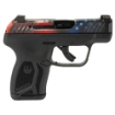 Picture of Ruger LCP MAX - Double Action Only - Semi-automatic - Polymer Frame Pistol - Compact - 380ACP - 2.8" Barrel - Cerakote Finish - Red White and Blue Flag - Black Frame - Tritium Front Sight with White Outline and Drift Adjustable Rear Sight - Integrated Trigger Safety - 10 Rounds - 1 Magazine - Includes Soft Pocket Holster and Magazine Loader 13745