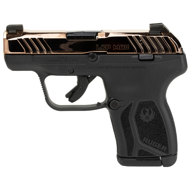 Picture of Ruger LCP MAX - Talo Edition - Double Action Only - Semi-automatic - Polymer Frame Pistol - Compact - 380ACP - 2.8" Barrel - PVD Finish - Rose Gold - Black Polymer Frame - Tritium Front Sight with White Outline - Drift Adjustable Rear Sight - 10 Rounds - 1 Magazine 13740