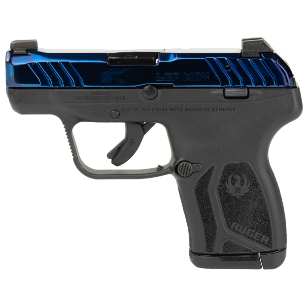 Picture of Ruger LCP MAX - Talo Edition - Double Action Only - Semi-automatic - Polymer Frame Pistol - Compact - 380ACP - 2.8" Barrel - PVD Finish - Sapphire - Black Polymer Frame - Tritium Front Sight with White Outline - Drift Adjustable Rear Sight - 10 Rounds - 1 Magazine 13739