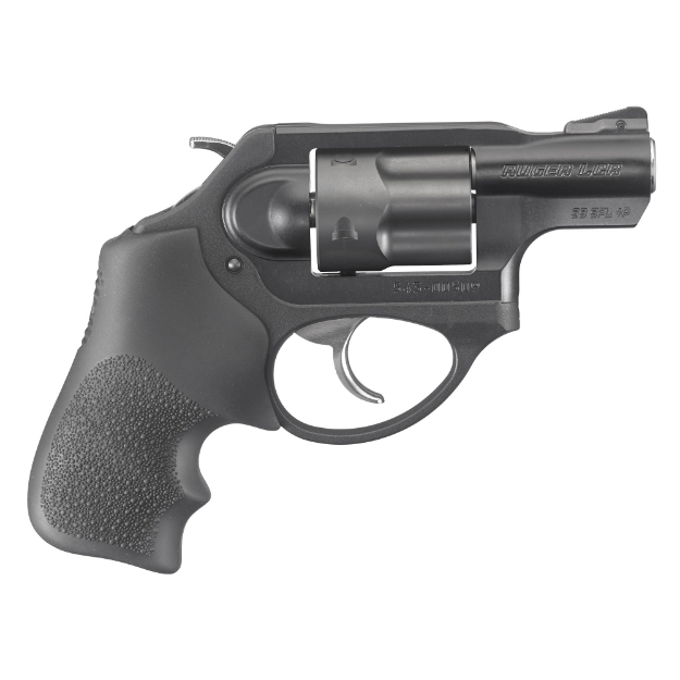 Picture of Ruger LCRx - Double Action - Revolver - Small Frame - 38 Special +P - 1.875" Barrel - Stainless Steel Barrel - Aluminum Frame and Stainless Steel Cylinder - Matte Finish - Black - Hogue Tamer Monogrip - U-Notch Integral Rear & Ramp Front Sight - 5 Rounds 05430