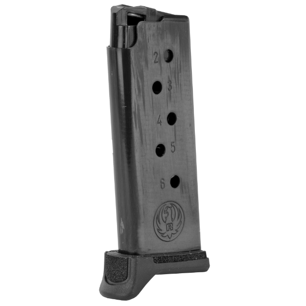 Picture of Ruger Magazine - 380ACP - 6 Rounds - Fits Ruger LCP II - with Extended Floor Plate - Steel - Blued Finish 90621