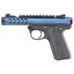 Picture of Ruger Mark IV - 22/45 Lite - Single Action - Semi-automatic - Polymer Frame Pistol - 22LR - 4.4" Threaded Barrel - Anodized Finish - Blue - Checkered Grips - Adjustable Rear Sight - Ambidextrous Safety - 10 Rounds - 2 Magazines 43924