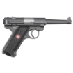 Picture of Ruger Mark IV - Standard - Single Action - Semi-automatic - Metal Frame Pistol - Full Size - 22LR - 4.75" Barrel - Alloy - Blued Finish - Checkered Grips - Fixed Sights - 10 Rounds - 2 Magazines 40104