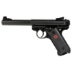 Picture of Ruger Mark IV - Target - Single Action - Semi-automatic - Metal Frame Pistol - Full Size - 22LR - 5.5" Barrel - Bull Barrel - Alloy - Blued Finish - Checkered Grips - Adjustable Rear Sight - 10 Rounds - 2 Magazines - CA Compliant 40183