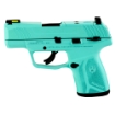 Picture of Ruger MAX-9 - Striker Fired - Semi-automatic - Polymer Frame Pistol - Sub-Compact - 9MM - 3.2" Barrel - Robin's Egg Blue Cerakote - Front TFO Night Sight - Optics Ready - Thumb Safety - 10 Rounds - 2 Magazines 03501