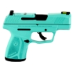 Picture of Ruger MAX-9 - Striker Fired - Semi-automatic - Polymer Frame Pistol - Sub-Compact - 9MM - 3.2" Barrel - Robin's Egg Blue Cerakote - Front TFO Night Sight - Optics Ready - Thumb Safety - 10 Rounds - 2 Magazines 03501