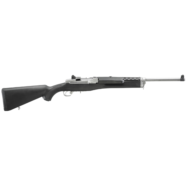 Picture of Ruger Mini Thirty Rifle - Semi-Automatic Rifle - 7.62x39 - 18.5" Barrel - Matte Finish - Stainless Steel - Black Synthetic Stock - Adjustable Rear & Blade Front Sight - Includes Picatinny Rail/Scope Rings/2 Mags - 5Rd 05806