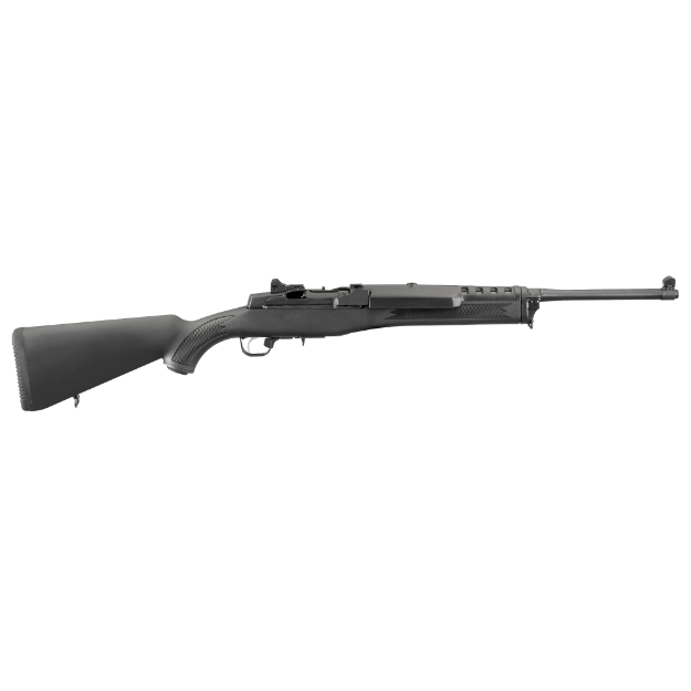 Picture of Ruger Mini-14 Ranch Rifle - Semi-Automatic Rifle - 5.56NATO/223Rem - 18.5" Barrel - Blued Finish - Alloy Steel - Black Synthetic Stock - Adjustable Rear & Blade Front Sight - Includes Picatinny Rail/Scope Rings/2 Mags - 5Rd 05855