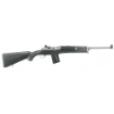 Picture of Ruger Mini-14 Ranch Rifle - Semi-Automatic Rifle - 5.56NATO/223Rem - 18.5" Barrel - Matte Stainless Finish - Stainless Steel - Black Synthetic Stock - Adjustable Rear & Blade Front Sight - Includes Picatinny Rail/Scope Rings/2 Mags - 20Rd 05817