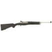 Picture of Ruger Mini-14 Ranch Rifle - Semi-Automatic Rifle - 5.56NATO/223Rem - 18.5" Barrel - Matte Stainless Finish - Stainless Steel - Black Synthetic Stock - Adjustable Rear & Blade Front Sight - Includes Picatinny Rail/Scope Rings/2 Mags - 5Rd 05805