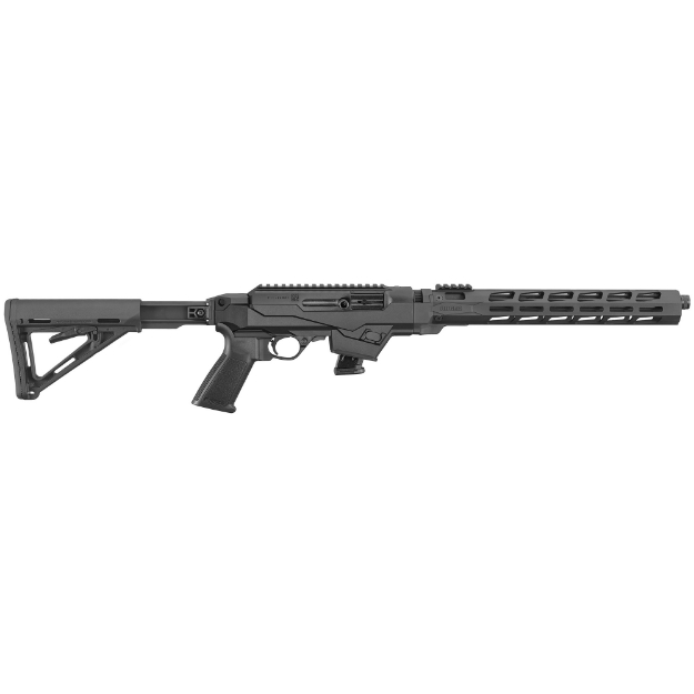 Picture of Ruger PC Carbine - Semi-automatic Rifle - 9MM - 16.12" Cold Hammer Forged Barrel - Threaded and Fluted - 1/2X28 Threads - Black Anodized Finish - Black Synthetic Stock - 1 Mag - 10Rd - MLOK Handguard - Weighs 7.3lbs 19124