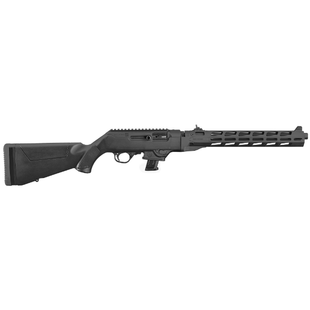 Picture of Ruger PC Carbine - Semi-automatic Rifle - 9MM - 16.12" Fluted Heavy Barrel - Black - Synthetic Stock - M-LOK Handguard - Adjustable Ghost Ring Rear Sight - Protected Blade Front Sight - 10Rd - Takedown 19116