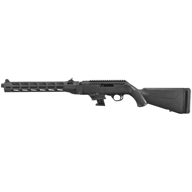 Picture of Ruger PC Carbine - Semi-automatic Rifle - 9MM - 16.12" Fluted/Threaded Heavy Barrel - Black - Synthetic Stock - M-LOK Handguard - Adjustable Ghost Ring Rear Sight - Protected Blade Front Sight - 10Rd - Takedown 19117