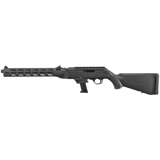 Picture of Ruger PC Carbine - Semi-automatic Rifle - 9MM - 16.12" Fluted/Threaded Heavy Barrel - Black - Synthetic Stock - M-LOK Handguard - Adjustable Ghost Ring Rear Sight - Protected Blade Front Sight - 17Rd - Takedown 19115