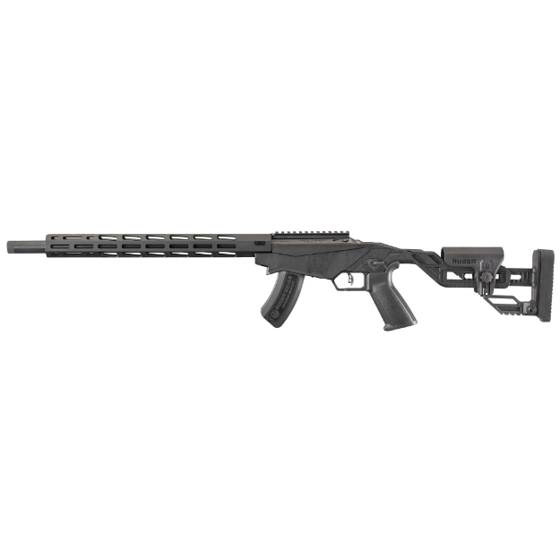 Picture of Ruger Precision Rimfire Bolt Action - 17HMR - 18" Threaded Barrel - Black - Molded On-Piece Chassis and Adjustable Buttstock - Right Hand - 1 Magazine - 9Rd 08403