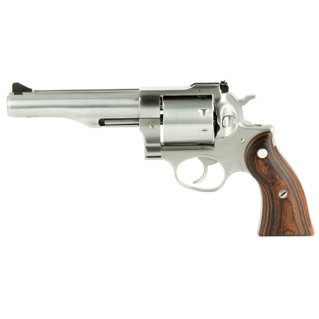 Picture of Ruger Redhawk - Double Action - Revolver - 357 Magnum - 5.5" Barrel - Stainless Steel - Satin Finish - Silver - Hardwood Grips - Adjustable Rear Sight - 8 Rounds 05060