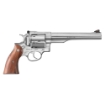 Picture of Ruger Redhawk - Double Action - Revolver - 44 Magnum - 7.5" Barrel - Sleeve and Shroud Barrel - Stainless Steel - Satin Finish - Silver - Hardwood Grips - Adjustable Rear & Ramp Front Sight - 6 Rounds - KRH-44 05041