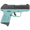 Picture of Ruger Security-9 - TALO Edition - Striker Fired - Semi-automatic - Polymer Frame Pistol - Compact - 9MM - 3.42" Barrel - Black Oxide Finish - Turquoise - Fixed Front and Drift-Adjustable Rear Sights - Manual Safety and Integrated Trigger Safety - 10 Rounds - Right Hand 03837