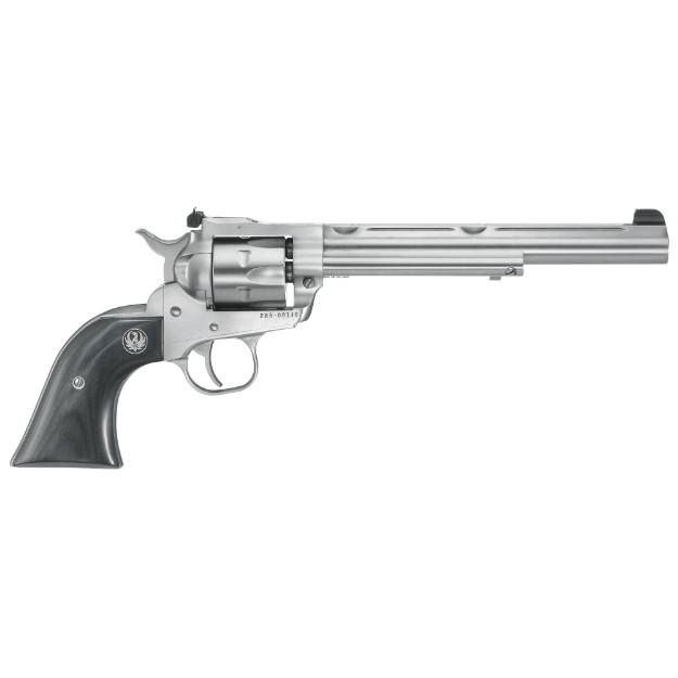 Picture of Ruger Single-Six Hunter Convertible - Single Action - Revolver - 22LR/22 WMR - 7.5" Barrel - Stainless Steel - Satin Finish - Silver - Black Laminate Grips - Adjustable Rear & Bead Front Sight - 6 Rounds 00662