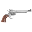 Picture of Ruger Single-Six Single-Nine - Single Action - Revolver - 22 WMR - 6.5" Barrel - Stainless Steel - Satin Finish - Silver - Hardwood Gunfighter Grips - Adjustable Fiber Optic Sights - 9 Rounds 08150