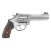 Picture of Ruger SP101 - Double Action - Revolver - Small Frame - 327 Federal Magnum - 4.2" Barrel - Stainless Steel - Satin Finish - Silver - Rubber Grips with Wood Inlay - Fiber Optic Front and Adjustable Rear Sights - 6 Rounds 05773