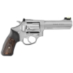 Picture of Ruger SP101 - Double Action - Revolver - Small Frame - 357 Magnum - 4.2" Barrel - Stainless Steel - Satin Finish - Silver - Rubber Grips with Wood Inlay - Fiber Optic Front and Adjustable Rear Sights - 5 Rounds - KSP-341X 05771