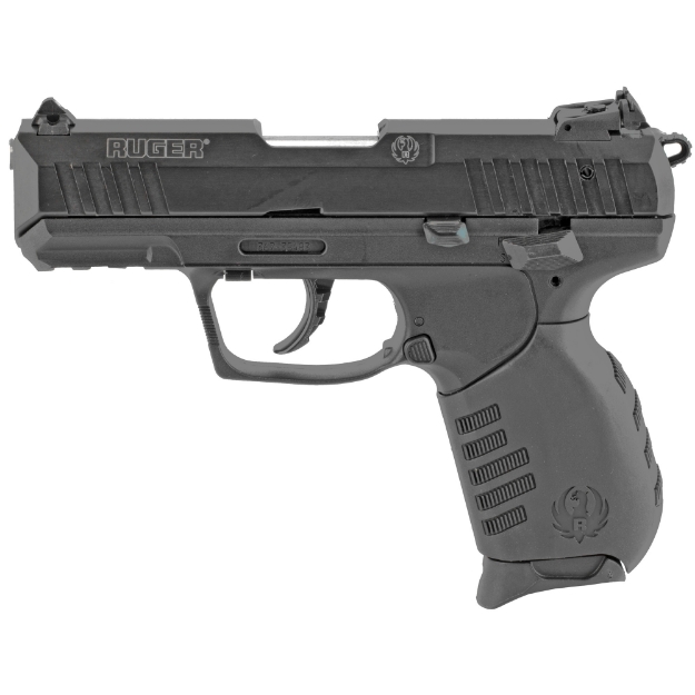 Picture of Ruger SR22 - Double Action/Single Action - Semi-automatic - Polymer Frame Pistol - Compact - 22LR - 3.5" Barrel - Anodized Finish - Black - Black Rubber Grip - 3 Dot Adjustable Sights - 10 Rounds - 2 Magazines 03600