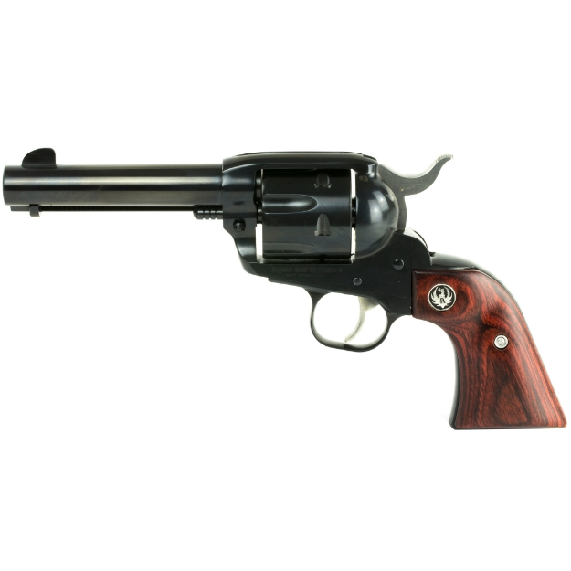 Picture of Ruger Vaquero Blued - Single Action - Revolver - 357 Magnum - 4.6" Barrel - Alloy Steel - Blued Finish - Hardwood Grips - Blade Front and Integral Rear Sights - 6 Rounds - BLEM (Blemish on Ejector Housing) 05107