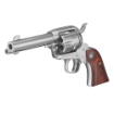 Picture of Ruger Vaquero Stainless - Single Action - Revolver - 357 Magnum - 4.6" Barrel - Stainless Steel - High-Gloss Finish -  Hardwood Grips - Blade Front and Integral Rear Sights - 6 Rounds 05109