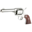 Picture of Ruger Vaquero Stainless - Single Action - Revolver - 45 Long Colt - 4.6" Barrel - Stainless Steel - High-Gloss Finish - Hardwood Grips - Blade Front and Integral Rear Sights - 6 Rounds 05105