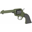 Picture of Ruger Wrangler - Single Action Only - Revolver - 22LR - 4.62" Barrel - Aluminum Alloy - Cerakote Finish - OD Green with Black Cylinder - Checkered Synthetic Grips - Internal Notch Rear Sight/ Blade Front Sight - Transfer Bar Safety - 6 Rounds 02008