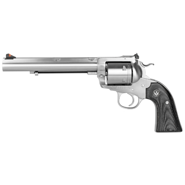 Picture of Ruger Super Blackhawk Bisley Hunter - Single Action - Revolver - 44 Magnum - 7.5" Barrel - Stainless Steel - Satin Finish - Silver - Black Laminate Grips - Adjustable Rear & Ramp Front Sight - 6 Rounds 00862