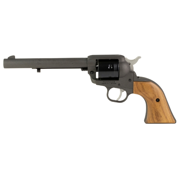 Picture of Ruger Wrangler - TALO Edition - Single Action - Revolver - 22LR - 6.5" Barrel - Alloy - Cerakote Finish - Cobalt - Walnut Grips - Blade Front and Integral Rear Sights - 6 Rounds - DeSantis Wild Hog Holster Included 02057